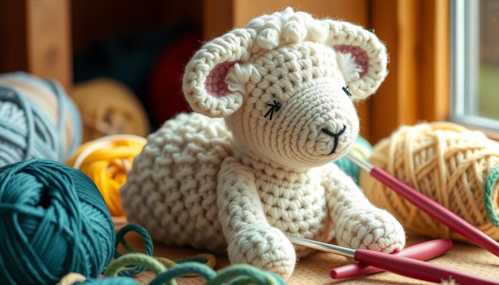 crochet sheep design