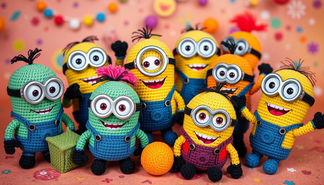 Amigurumi Minions from The Rise of Gru