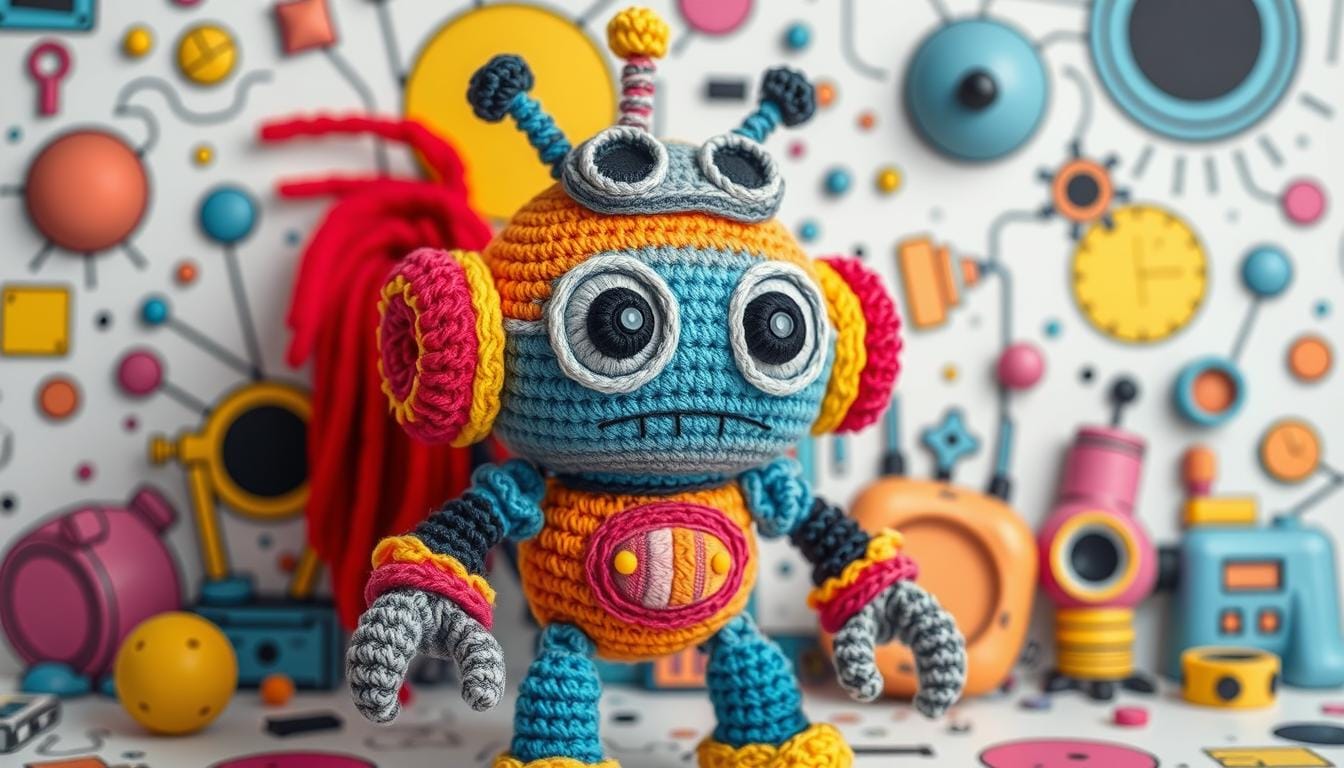 Amigurumi Mitchells vs the Machines Robot