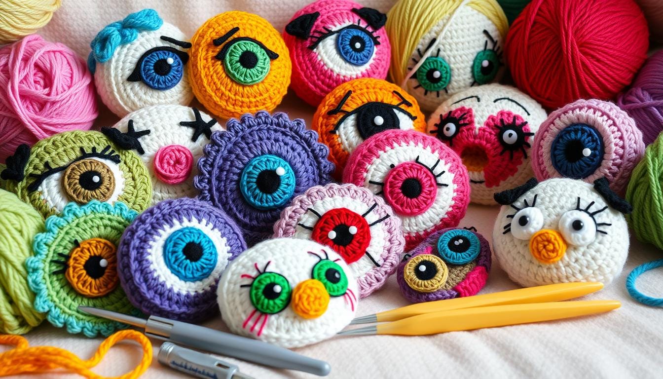 Crochet Anime Eyes and Faces