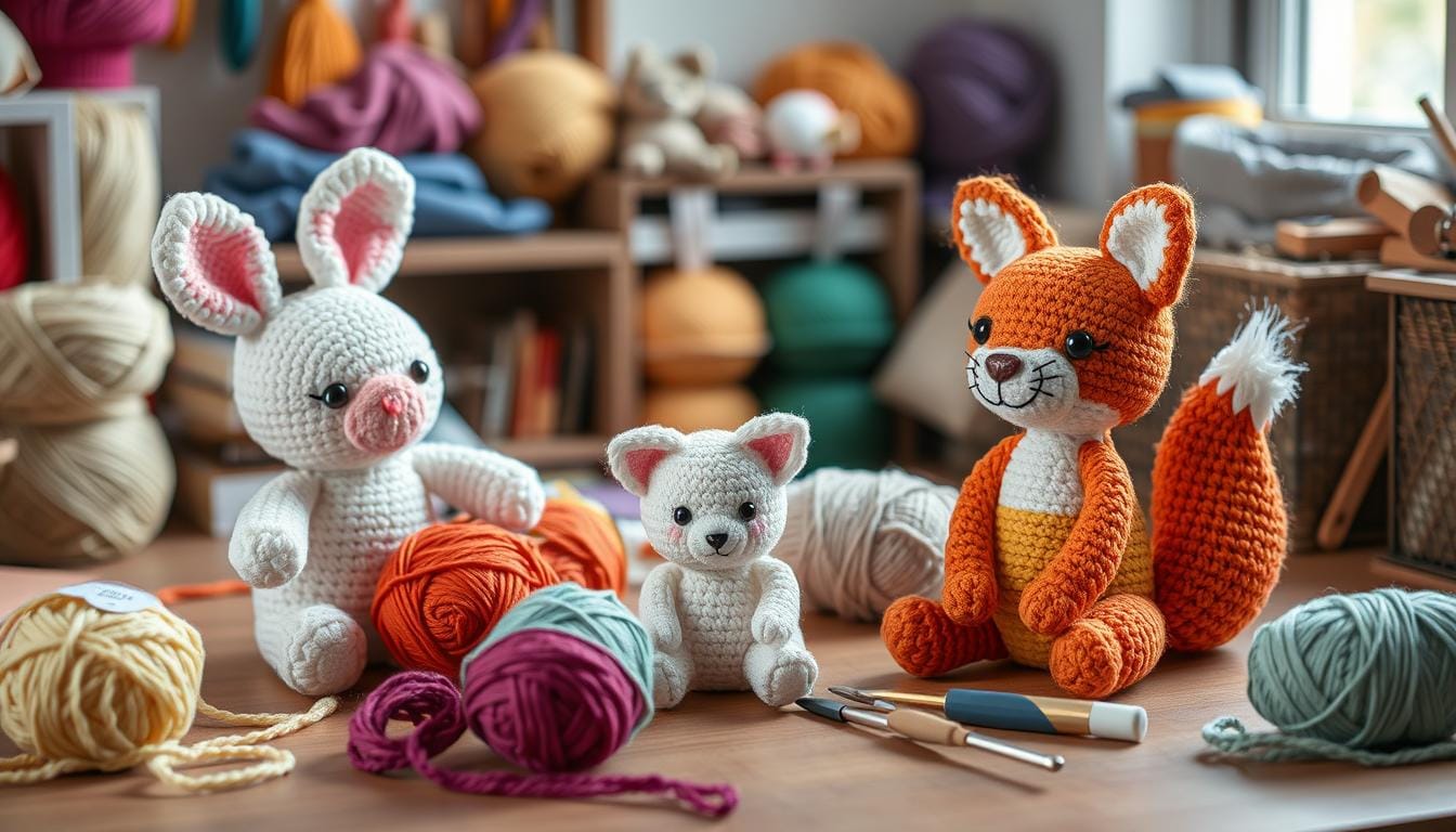 Seamless Amigurumi Animals